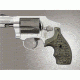 Hogue S&amp;W J Frame Round Butt Grip, Bantam Piranha G-10 G-Mascus Green 82294