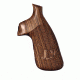 Hogue S&amp;W Jerry Miculek Logo Series N-Frame Conversion Square Butt Grip, Pau Ferro, Checkered 190664