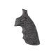 Hogue S&amp;W K&amp;L Conversion Finger Grooves Frame Round Butt Grip, Piranha G10 G-Mascus Black/Grey 190640