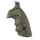Hogue S&amp;W K&amp;L Conversion Finger Grooves Frame Round Butt Grip, G10 G-Mascus Green 190644