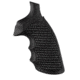 Hogue S&amp;W K&amp;L Frame Square Butt Grip, Finger Grooves, Piranha, G10, Black, 10139