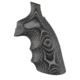 Hogue S&amp;W K&amp;L Frame Square Butt Grip, Finger Grooves, Smooth, G10 - G-Mascus, Black/Grey, 10167