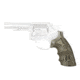 Hogue S&amp;W K&amp;L Frame Square Butt Grip, Finger Grooves, Smooth, G10 - G-Mascus, Green Lava, 10168