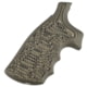 Hogue S&amp;W N Frame Square Butt Grip, Finger Grooves, Piranha, G10 - G-Mascus, Green Lava, 29138