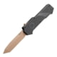 Hogue Sig Compound Emperor Scorpion OTF Automatic Folding Knife, 3.5in, CPM S30V Stainless, Tanto Blade, FDE PVD, Solid Black G10 Handle, 36020