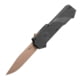 Hogue Sig Compound Emperor Scorpion OTF Automatic Folding Knife, 3.5in, CPM S30V Stainless, Clip Point Blade, FDE PVD, Solid Black G10 Handle, 36030