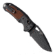 Hogue Sig K320 AXG Classic Folding Knife, 3.5in, Black Cerekote Finish, CPM-S30V, Drop Point, Black/Walnut Handle, 6061-T6 Hard-Anodized Aluminum Handle, 36377