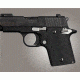 Hogue Sig P938 Rubber Grip, Ambidextrous, G10 Solid Black 109748