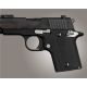 Hogue Sig P938 Rubber Grip, Ambidextrous, G10 Solid Black 109748