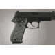 Hogue SIG Sauer P220 DAK American Checkered G-10 - G-Mascus Black/Gray 20157-BLKGRY