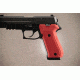 Hogue SIG Sauer P220 DAK American Checkered Aluminum - Matte Red Anodized 20152