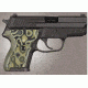 Hogue SIG Sauer P224 DA/SA Checkered G10, G-Mascus Green, Screws And Bushings Included, Green 22178