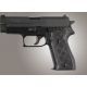 Hogue SIG Sauer P225 Checkered G-10 - G-Mascus Black/Gray 27177-BLKGRY