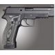 Hogue SIG Sauer P226 DA/SA Magrip Checkered G10, G-Mascus Black/Gray, Black/Grey 23177