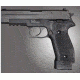 HOGUE SIG Sauer P226 DA/SA Magrip Checkered G10, Solid Black, Black 23179