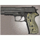 HOGUE SIG Sauer P227 DA/SA Checkered G10, G-Mascus Green, Screws And Bushings Included, Green 47178
