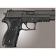 Hogue SIG Sauer P227 DA/SA Checkered G10, Solid Black, Screws And Bushings Included, Black 47179