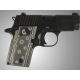 Hogue SIG Sauer P238 Checkered G-10 - G-Mascus Black/Gray 38177-BLKGRY