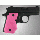 Hogue SIG Sauer P238 Rubber Grip with Finger Grooves Pink 38007