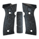 Hogue Sig Sauer P320 AXG, Palmswell Panels, Inverse Checkered, G10 GMascus, Black/Grey, 48157
