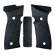 Hogue Sig Sauer P320 AXG, Palmswell Panels, Inverse Checkered, G10, Solid Black, 48159