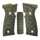 Hogue Sig Sauer P320 AXG, Palmswell Panels, Piranha, G10 GMascus, Green Lava, 48128