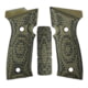 Hogue Sig Sauer P320 AXG, Palmswell Panels, Piranha, G10 GMascus, Green Lava, 48128