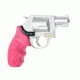 Hogue Smith &amp; Wesson Laser Enhanced Grip, Green Laser, Round Butt Rubber Monogrip, J Frame, Pink, 60987