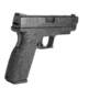 Hogue Springfield XDM Full Size 9/357 SIG/40, Wrapter Rubber Adhesive Grip, Block Texture, All Backstraps, Black, 17378
