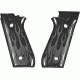 Hogue Taurus PT-99 PT-92 PT-100 PT-101 Gun Grip w/Decocker Flames Aluminum - Black Anodized 99130