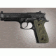Hogue Taurus PT-99 PT-92 PT-100 PT-101 With Decocker Checkered G-10 - G-Mascus OD Green Camo 99178