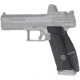 Hogue Wrapter Rubber 9mm Adhesive Pistol Grip, CZ P10 F, Black/Block Texture, 17828