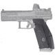 Hogue Wrapter Rubber 9mm Adhesive Pistol Grip, CZ P10 F, Black/Grain Texture, 17820