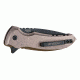 Hogue X1-Microflip Folding Knife, 2.75in Drop Point Blade, Black Finish Alum Frame, Matte Flat Dark Earth 24177