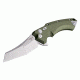X5 4" Folder CPM154 Wharncliffe Blade Tumbled Finish - OD Green Aluminum Frame