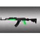 Hogue Zombie-X Glowing AK-47/AK-74 Standard Chinese and Russian Gun Grip Kit - OM Grip and Forend