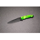 Hogue Zombie-X, Green Polymer Handle, 5.5 in. Black Plain DP HOG35175