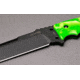 Hogue Zombie-X, Green Polymer Handle, 5.5 in. Black Plain DP HOG35175