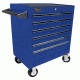 Homak 27in Professional Rolling Cabinet w/ 6 Drawers, Blue BL04062601