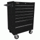Homak 27in Professional Rolling Cabinet w/ 7 Drawers, Black BK04072601