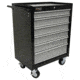 Homak 27in SE Series Rolling Cabinet w/ 6 Drawers, Black And Gray BG04027603