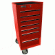 Homak 41in Side Cabinet Add-On w/ 7 Drawers, Red RD08041071
