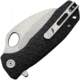 Honey Badger Knives Claw Linerlock Folding Knife, 3" satin finish D2 tool steel blade, Black textured GRN handle, HB1115