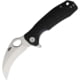 Honey Badger Knives Claw Linerlock Folding Knife, 3" satin finish D2 tool steel blade, Black textured GRN handle, HB1115