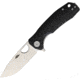 Honey Badger Knives Small Linerlock Folding Knife, 2.75 satin finish D2 tool steel drop point blade, Black textured GRN handle, HB1026