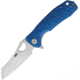 Honey Badger Knives Warncleaver Linerlock Folding Knife, 3.13 satin finish 8Cr13MoV stainless blade, Blue textured GRN handle, HB1041