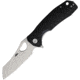 Honey Badger Knives Warncleaver Linerlock Folding Knife, 3.63 satin finish D2 tool steel blade, Black textured GRN handle, HB1104