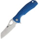 Honey Badger Knives Warncleaver Linerlock Folding Knife, 3.63" satin finish D2 tool steel blade, Blue textured GRN handle, HB1036