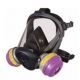 Honeywell Silicone Full Facepiece Respirator w/ 5-point Head Strap, Black, Medium RU65001M