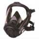 Honeywell Silicone Full Facepiece Respirator w/ 5-point Head Strap, Black, Small RU65001S